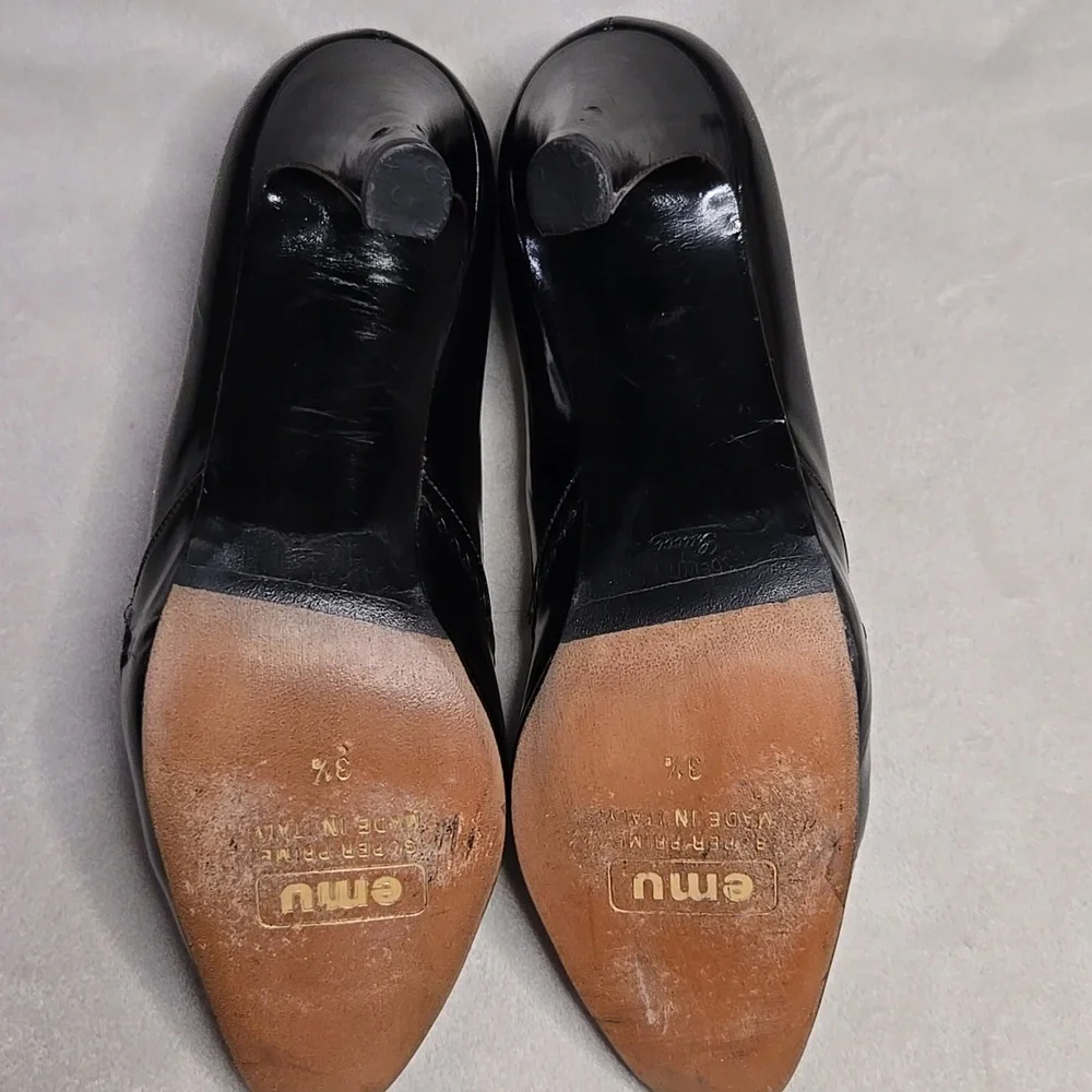 VINTAGE GUCCI Black Patent Leather Heels - Picture 9 of 17